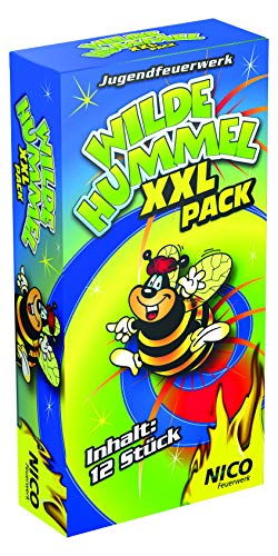 Wilde Hummel XXL 72St. Bodenwirbel, Jugendfeuerwerk,f. Party,Silvester,Geburtstag von Aktivhandel von Nico