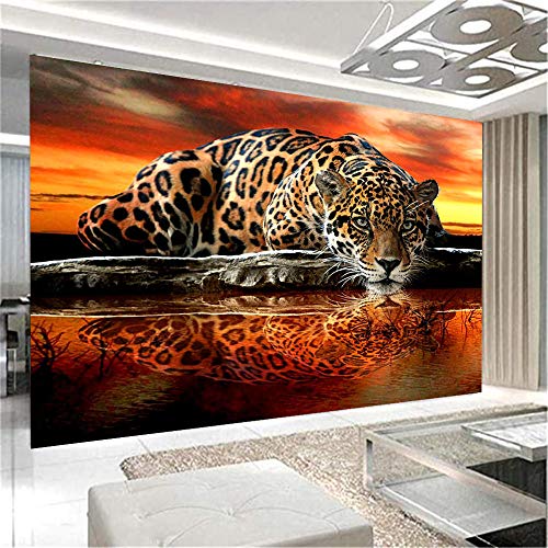 Nicole Knupfer 5D DIY Diamond Painting Kits,Leopard Full Bohrer Handgemachtes Crystal Strass Stickerei Cross Stitch Home Wanddekoration (100x70cm) von Nicole Knupfer