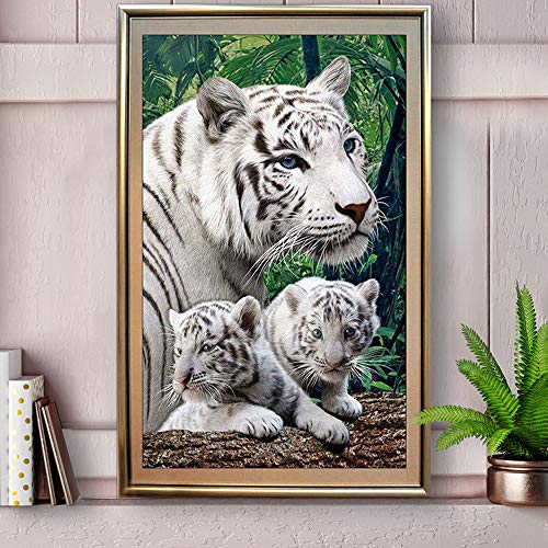 Nicole Knupfer 5D Diamant DIY Diamant Painting Tiger Full Bohrer Diamond Malerei Arts Craft Daheim Dekoration (60 * 90cm) von Nicole Knupfer