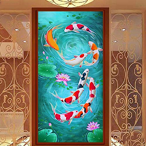 Nicole Knupfer 5D Diamant Painting Full Bohrer DIY Diamond Malerei Fisch Kristall Strass Wandkunst Handgemachtes Wohnzimmer Schlafzimmer Wanddekoration (70 * 130cm) von Nicole Knupfer