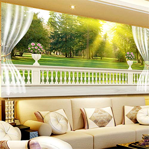 Nicole Knupfer 5D Landschaft vor dem Fenster Diamant Painting Kit Diamond Malerei DIY Wohnzimmer Schlafzimmer Wanddekoration (120X70cm) von Nicole Knupfer