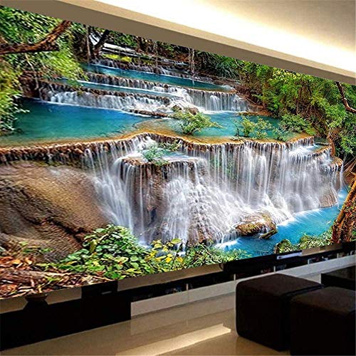 Nicole Knupfer 5D Wasserfall Diamant Painting Kit DIY Full Bohrer Diamond Malerei Handgemachtes Wohnzimmer Wanddekoration (180x70cm) von Nicole Knupfer