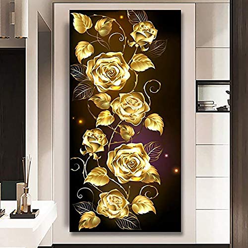 Nicole Knupfer DIY 5d Diamant malerei Kits, 5D Diamond Painting Blumen voll kristall Strass Stickerei kreuzstich Kunst Handwerk Hause wanddekoration (60x120cm) von Nicole Knupfer