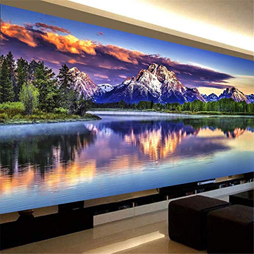 Nicole Knupfer DIY Diamond Painting 5D Diamant Painting Naturlandschaft Landschaft Set Full Drill Stickerei Groß Bilder Diamonds Malerei für Home Wand Dekor (100x40cm) von Nicole Knupfer