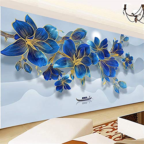 Nicole Knupfer DIY Diamond Painting 5D Diamant Painting Set Blaue Magnolienblume Full Drill Stickerei Diamonds Malerei für Home Wand Dekor (100 * 40cm) von Nicole Knupfer