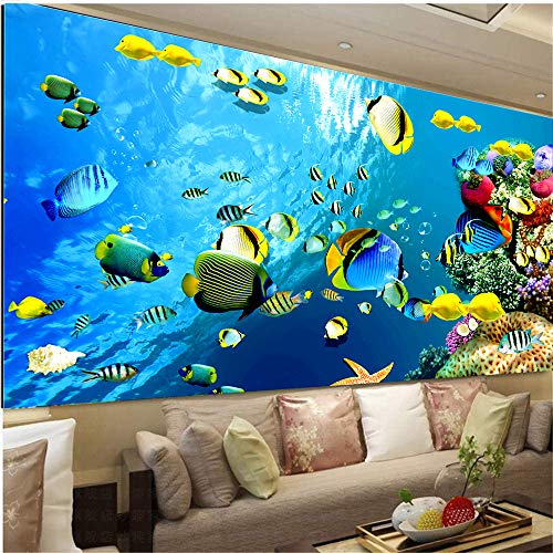 Nicole Knupfer DIY Diamond Painting Fisch Ozean, 5D Diamant Painting Set Full Drill Stickerei Groß Bilder Diamonds Malerei für Home Wand Dekor (180 * 70cm) von Nicole Knupfer