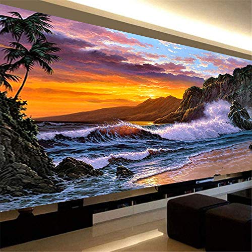 Nicole Knupfer DIY Sonnenaufgang Diamond Painting 5D Full Bohrer Diamant Malerei Handgemachtes Bilder Wohnzimmer Wanddekoration (150x90cm) von Nicole Knupfer