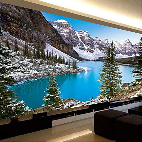 Nicole Knupfer Diamond Malerei 5D DIY Diamant Painting Set Schnee Berglandschaft Full Gross Wohnzimmer Schlafzimmer (150x60cm) von Nicole Knupfer