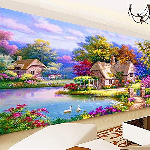 Nicole Knupfer Diamond Painting Set, Landschaft, 5D DIY Diamant Painting Art Full Stickerei Groß Bilder DIY Diamonds Malerei für Home Wand Decor (180x70cm) von Nicole Knupfer