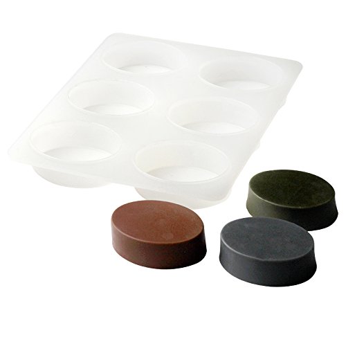 Nicole 6-Cavity Ellipse Silicone Soap Molds-Mixed Patterns-Soap Making Molds von Nicole