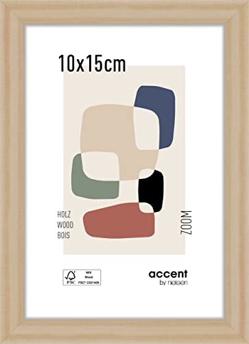 accent by nielsen Holz Bilderrahmen Zoom, 10x15 cm, Natur von accent by nielsen