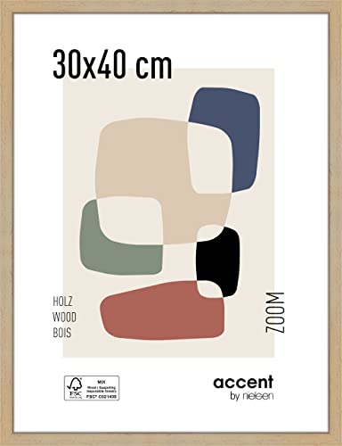 accent by nielsen Holz Bilderrahmen Zoom, 30x40 cm, Gold von accent by nielsen