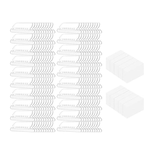 Niesel Dateiordner-Registerkarten, Dateibeschriftungen für Dateiordner | 100 Stück Tabs für Ordner | Einsteckbare Tabs, Ordnerregister, Dateiordner-Tabs mit Briefpapier für einfaches Lesen von Niesel
