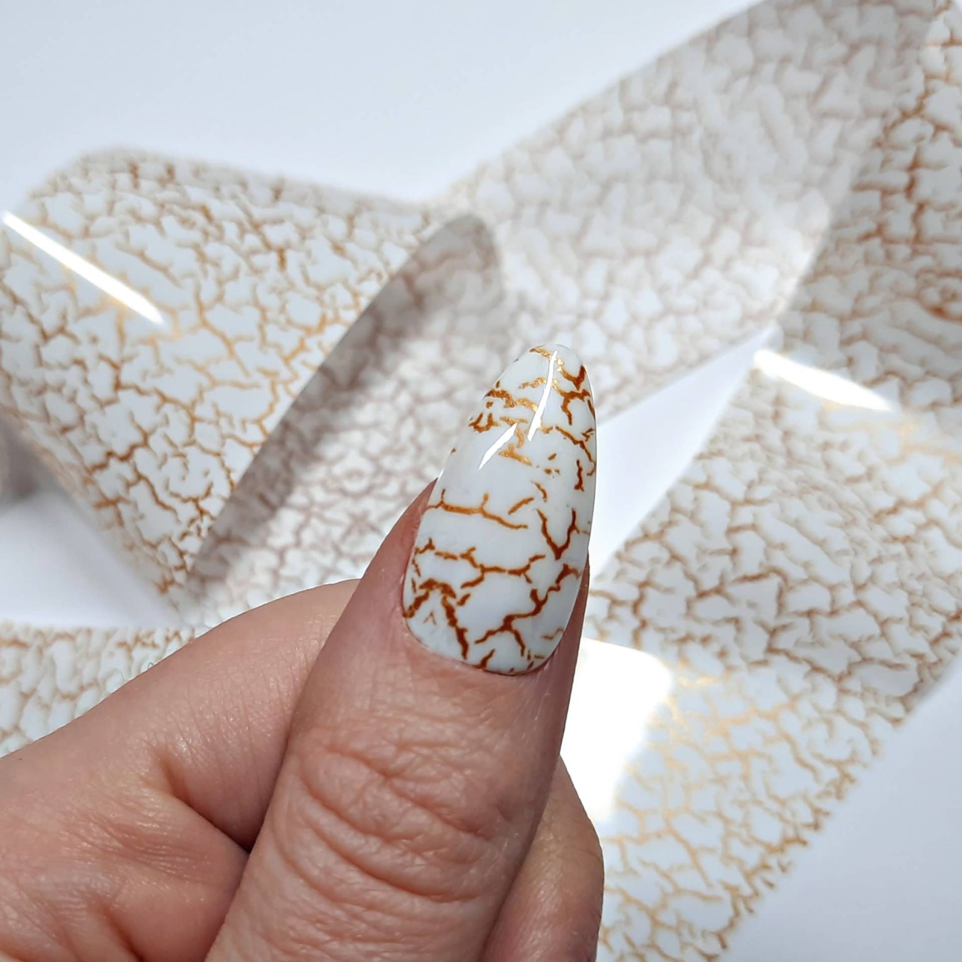 Weiße Und Goldene Marmor-Nagelfolien | Marmornägel Goldnägel Nagelfolien Nagelaufkleber Nageltransfers Nagelkunst von NightOutNailsUK