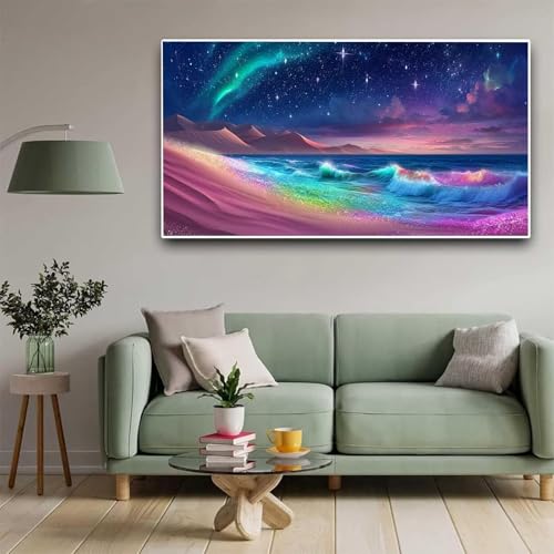 Diamond Painting Diamant Painting Set Erwachsene Kinder, 5D Diamant Malerei Bilder Sternenhimmel, DIY Crystal Rhinestone Diamonds Embroidery Art Kits for Home Wall Decoration Geschenke 60x120cm Y339 von Nigsnxng