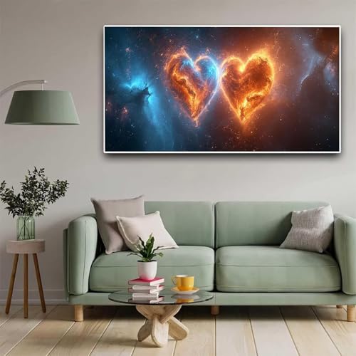 Diamond Painting Gelb Diamant Painting Bilder Blau Erwachsene Kinder, by Malen Nach Zahlen, DIY Full Drill Cross Embroidery Malerei Set for Living Room Wall Decoration Männlich Geschenke 40x80cm Y336 von Nigsnxng