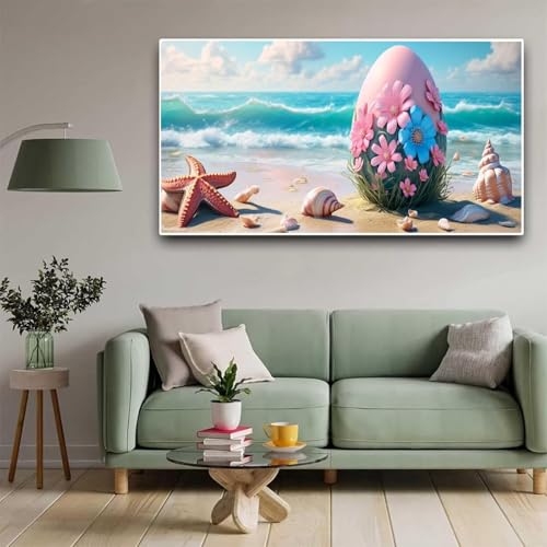 Diamond Painting Strand Diamant Painting Bilder Blume Erwachsene Kinder, by Malen Nach Zahlen, DIY Full Drill Cross Embroidery Malerei Set for Living Room Home Wall Decoration Geschenke 50x100cm Y363 von Nigsnxng