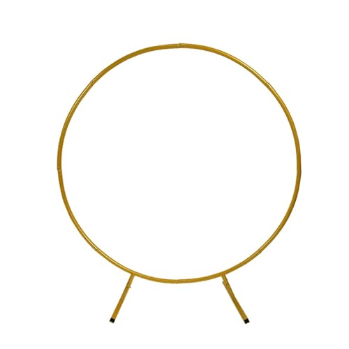 Hochzeitsbogen 1m/2m Metall Kreis Ballon Bogen Ständer Kreis Kranz Ballon Ständer Geburtstag Hochzeit Dekor Hintergrund DIY Rahmen Dekor für Geburtstag Party(Golden,1m(39.37inch)) von NihaoWXM