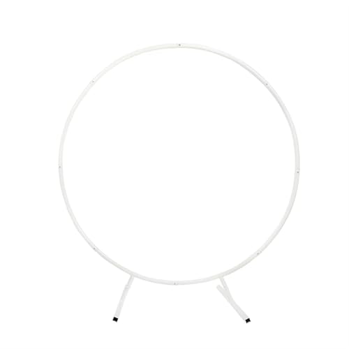 NihaoWXM Hochzeitsbogen 1m/2m Metall Kreis Ballon Bogen Ständer Kreis Kranz Ballon Ständer Geburtstag Hochzeit Dekor Hintergrund DIY Rahmen Dekor für Geburtstag Party(White,1m(39.37inch)) von NihaoWXM