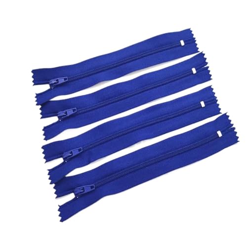 NihaoWXM 10 Stück 7,5 cm – 60 cm (3 – 24 Zoll) geschlossener Nylon-Spulenreißverschluss, geeignet for Kleidungsreißverschlüsse for Nähen ReißVerschluss NäHen(Dark Blue,25cm) von NihaoWXM