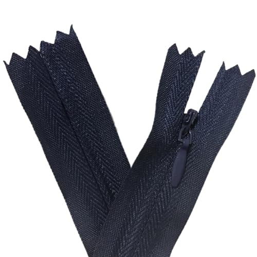 Unsichtbare Reißverschlüsse Nylon Spule Reißverschluss Schneider for Handarbeit Nähen Tuch Zubehör ReißVerschluss NäHen(Blue1,20cm) von NihaoWXM