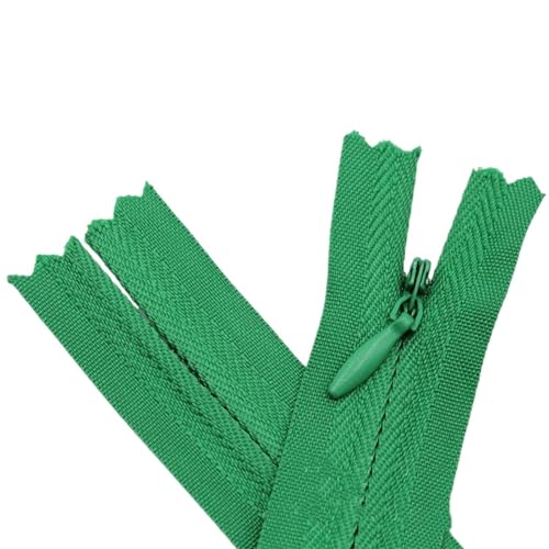 Unsichtbare Reißverschlüsse Nylon Spule Reißverschluss Schneider for Handarbeit Nähen Tuch Zubehör ReißVerschluss NäHen(Green,40cm) von NihaoWXM