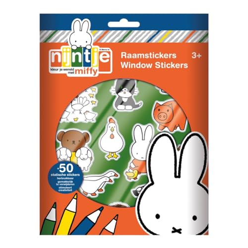 Bambolino Toys Nijtje Fensteraufkleber, Multicolor, One size, 17059 von Nijntje