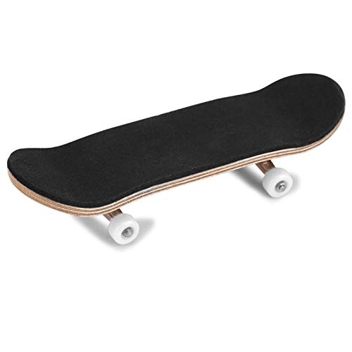 Nikou Finger Skateboards, Mini Griffbrett DIY Professionelle Lagerrad Ahorn Holz Fingerboard Finger Skateboard für Kindergeschenke, Top-Mitgebsel Kindergeburtstage(Weiß) von Nikou