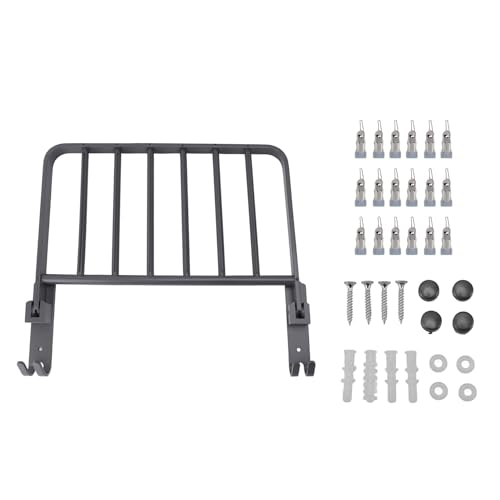 Nikou Sock Rack 90 Grad Faltbare Kleidung Trockenbügel Aluminium Unterwäsche Kleiderbügel Platz Sparende Traglager -Clip -Kleiderbügel für Balkon (18 Clips) von Nikou