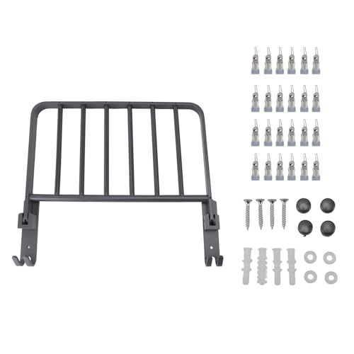 Nikou Sock Rack 90 Grad Faltbare Kleidung Trockenbügel Aluminium Unterwäsche Kleiderbügel Platz Sparende Traglager -Clip -Kleiderbügel für Balkon (24 Clips) von Nikou