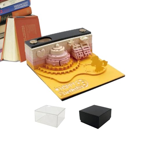 3D Papierkalender 2024,3d kalender abreißen 2024,3d notizblock kalender,Schreibtischkalender Notizblock Kalendermodell,3D Kalender,Papierkunst,Schreibtischdekoration,Kalenderskulptur,Abreißkalender von Niktule