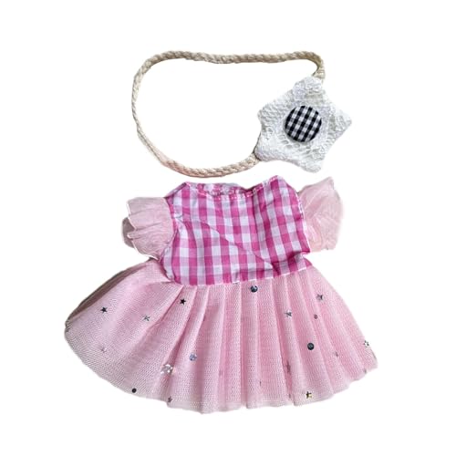 Kleidung für Puppen,Kinderpuppenkleidung | Bunte Kinderpuppen-Outfits für 7-Zoll-Puppen,Weich gefüllte Dress-Up-Rollenspiele für kleine Mädchen bis hin zu Puppen der PP-Kuschelserie von Niktule