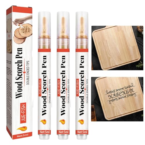 Niktule 3 Stück Scorch-Marker für 5ml Holzbrennstift-Werkzeug holzbrenner,Marker & filzstifte Sicheres Holzverbrennungsset, Schnellverbrennungsmarker,Innovative Bastelwerkzeuge für, Künstler von Niktule