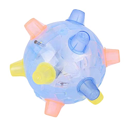 Niktule Baby Kleinkinder leuchten springen,vibrierender Hüpfball Spielzeug mit bunten Lichtern und Musik,LED Flash Music Dancing Ball für Jungen Mädchen Kleinkinder Krabbeln Tanzen,(zufällige Farbe) von Niktule