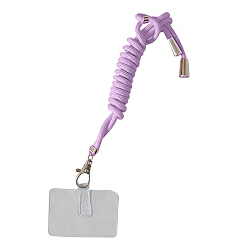 Nilioyul Universal Handy Hängeseile mit Kartenhalsbändern Anti Drop Crossbody Halsketten Lanyards Bügel Geburtstagsgeschenk, Violett von Nilioyul