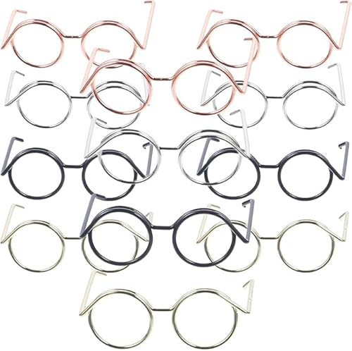 Niltracy 20pcs Mini Glasses Doll Dress Up Accessories Tiny Glasses for Doll Tiny Eyeglasses Doll Accessories Miniature Things Mini Eyeglasses Toy Doll Costume Glasses Mini Dolls Glasses von Niltracy