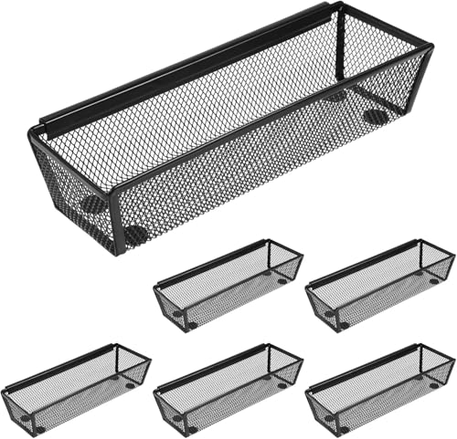 Schubladen-Organizer aus Netzstoff, 6 Stück, 22,6 x 7,6 x 5,1 cm, Schwarz von Niltracy