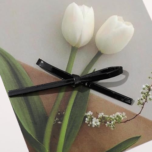 NingPower 20 Stück 10cm Große Schleifen, Kunstlederschleife für Basteln, Nähen, Haarspangenherstellung, Bekleidungszubehör, Schwarz NingPower 20 Stück 10cm Große Schleifen, Kunstlederschleife für Basteln, Nähen, Haarspangenherstellung, Bekleidungszubehör, Schwarz von NingPower