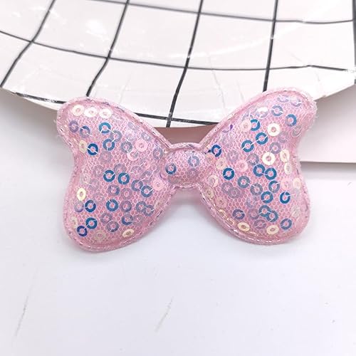 NingPower 30 Stück Pailletten Schleifen Süßer Schleife für Basteln, Nähen, Haarspangenherstellung, Bekleidungszubehör, Rosa NingPower 30 Stück Pailletten Schleifen Süßer Schleife für Basteln, Nähen, Haarspangenherstellung, Bekleidungszubehör, Rosa von NingPower