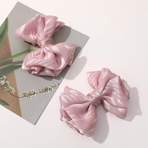 NingPower 4 Stück Schleifen, Silberdraht-Schleife für Basteln, Nähen, Haarspangenherstellung, Bekleidungszubehör, Rosa NingPower 4 Stück Schleifen, Silberdraht-Schleife für Basteln, Nähen, Haarspangenherstellung, Bekleidungszubehör, Rosa von NingPower