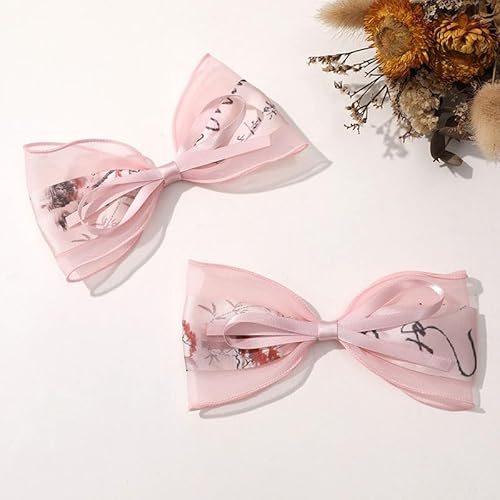 NingPower 4 Stück Schleifen Im Chinesischen Stil Mit Muster, Große Schleife für Basteln, Nähen, Haarspangenherstellung, Bekleidungszubehör, Rosa NingPower 4 Stück Schleifen Im Chinesischen Stil Mit Muster, Große Schleife für Basteln, Nähen, Haarspangenherstellung, Bekleidungszubehör, Rosa von NingPower