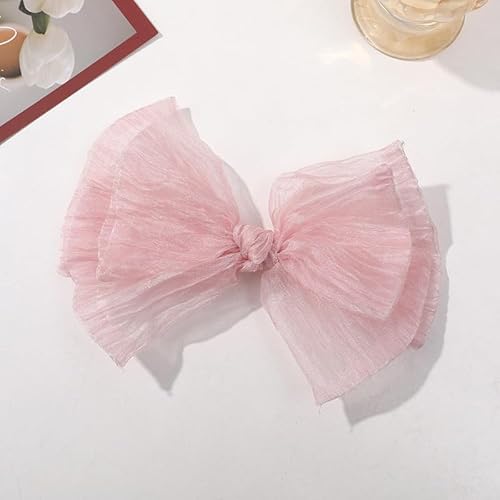 NingPower 6 Stück Organza Schleifen, Große Schleife für Basteln, Nähen, Haarspangenherstellung, Bekleidungszubehör, Rosa NingPower 6 Stück Organza Schleifen, Große Schleife für Basteln, Nähen, Haarspangenherstellung, Bekleidungszubehör, Rosa von NingPower