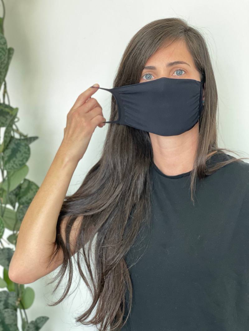 Gesichtsmaske - Nylon-Spandex-Maske Waschbare Maske Filtertasche Sportmaske Atem Einfach Ideal Für Trainingsmaske Made in Usa von Ninjamasks