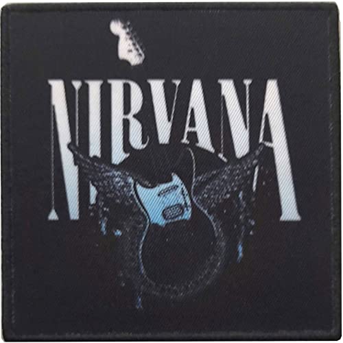 Nirvana - Aufnäher zum Aufbügeln, Standard-Design, Jag-Stang Wings (Einheitsgröße) (schwarz) von Nirvana