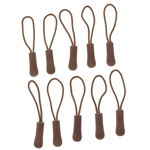 Nishiyuenyi 10 Stück Zipper Pulls für Rucksäcke, Reißverschlussverlängerung, Tan von Nishiyuenyi