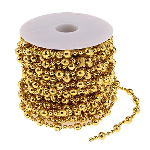 Nishiyuenyi 15m Gold überzogener Perlen Kugel Kettenband Ordnung für DIY Armband Schmucksache von Nishiyuenyi