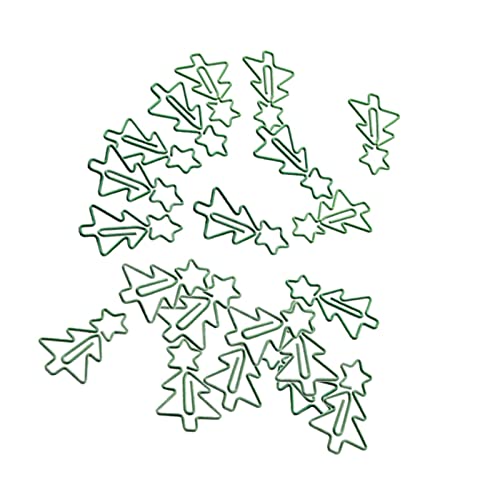 Nishiyuenyi 20 Weihnachtsbaum Büroklammern für Notizen Und Dokumente, Mehrfarbig von Nishiyuenyi