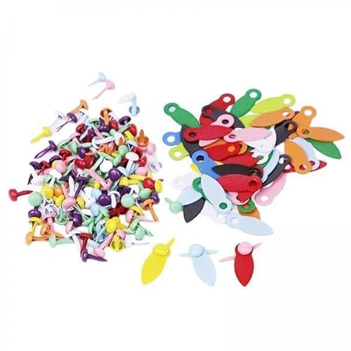 Nishiyuenyi 2x100x Drehknöpfe für Bilderrahmen, 100 Stück Mini Brads, Tragbare Bilder, Zum Aufhängen von Papierverschlüssen, Flache Drehknöpfe für DIY Kunstwerke, Mehrfarbig, 4 Stück Nishiyuenyi 2x100x Drehknöpfe für Bilderrahmen, 100 Stück Mini Brads, Tragbare Bilder, Zum Aufhängen von Papierverschlüssen, Flache Drehknöpfe für DIY Kunstwerke, Mehrfarbig, 4 Stück von Nishiyuenyi