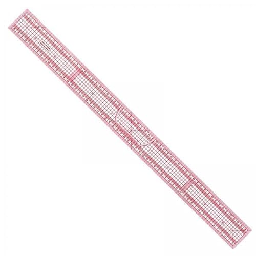 Nishiyuenyi 2x23,6 Zoll Schneider Lineal Weiches Band Nähen Flexible mit Zentimeter Skala, Rosa, 2 Stk. von Nishiyuenyi