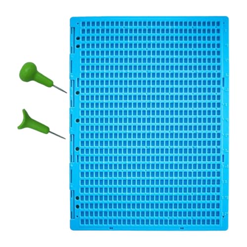 Nishiyuenyi Braille-Schreibtafel, Braille-Schiefer-Set mit Stift, Braille-Schreibtafel für Anfänger, Blau von Nishiyuenyi